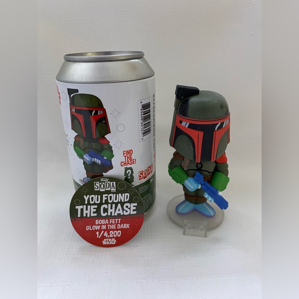 Funko Soda Star Wars Boba Fett Glow in the Dark Chase Figure, 2022 Galactic Con